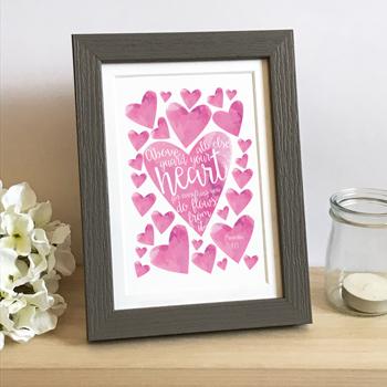 'Guard Your Heart' by Preditos - Framed Print