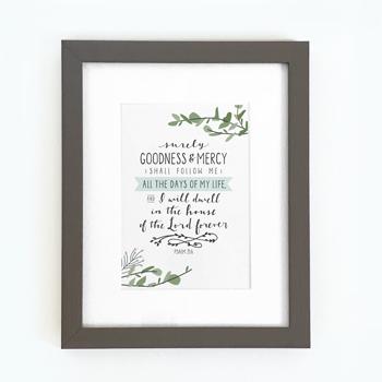 'Surely Goodness & Mercy' by Emily Burger - Framed Print