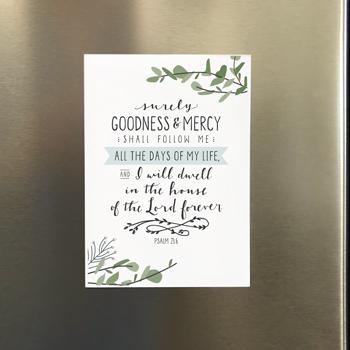 'Surely Goodness and Mercy' by Emily Burger Magnet