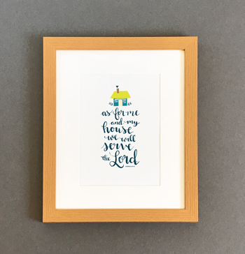 'As For Me and My House' by Emily Burger - Framed Print