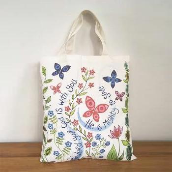'Great Delight' and 'The Lord is With You' by Hannah Dunnett - Canvas Bag