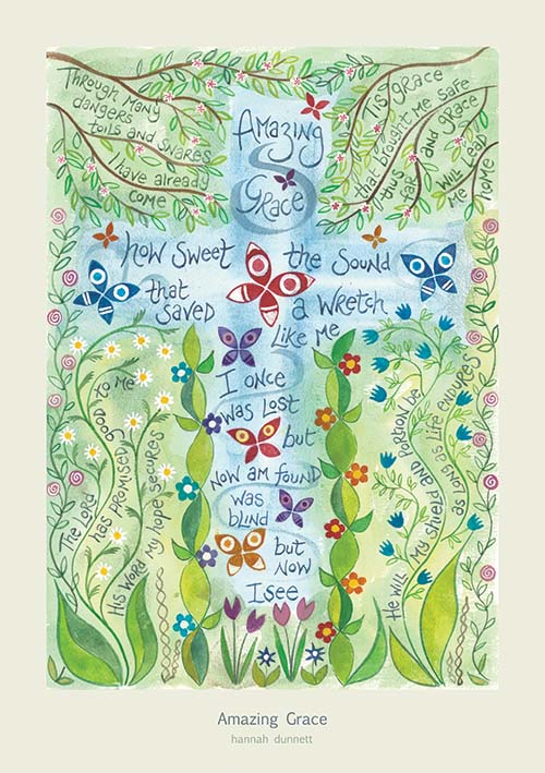 'Amazing Grace' by Hannah Dunnett - Greeting Card