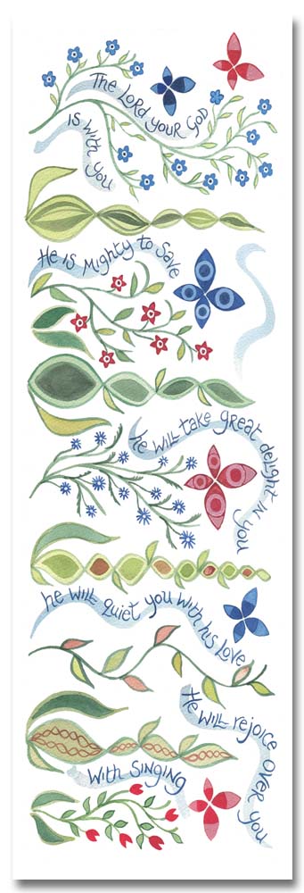 'Great Delight' bookmark by Hannah Dunnett