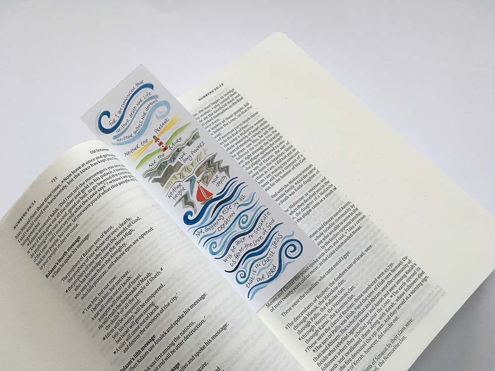 'Nothing Will Separate Us' bookmark by Hannah Dunnett