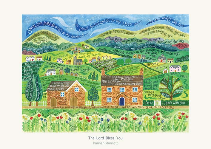 'The Lord Bless You' by Hannah Dunnett - Greeting Card