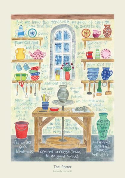 'The Potter' by Hannah Dunnett - Greeting Card