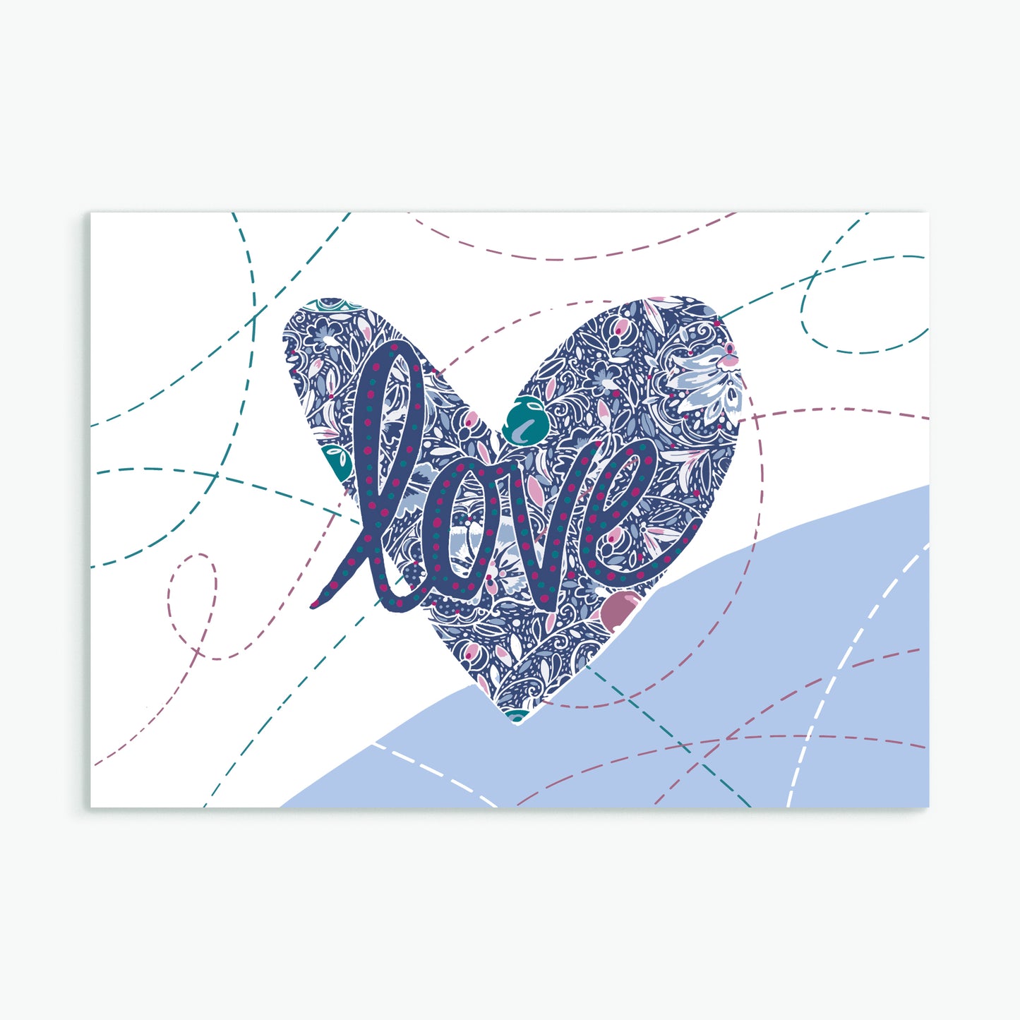 'Love'  greeting card by Emily Kelly