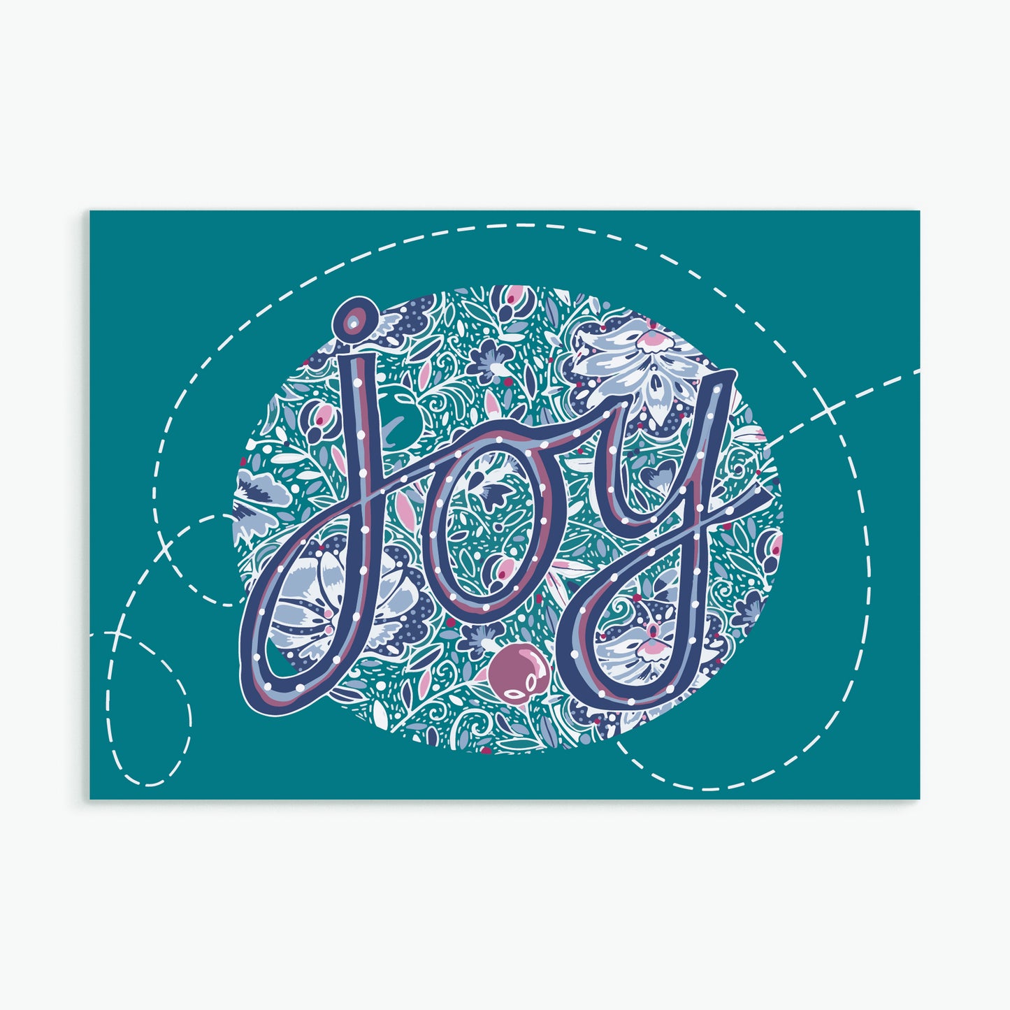'Joy'  greeting card by Emily Kelly