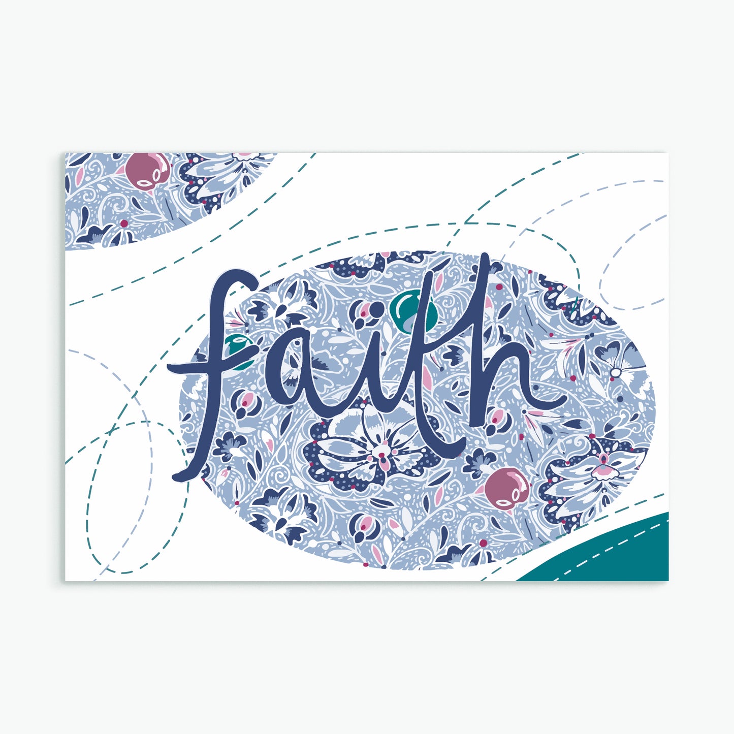 'Faith'  greeting card by Emily Kelly
