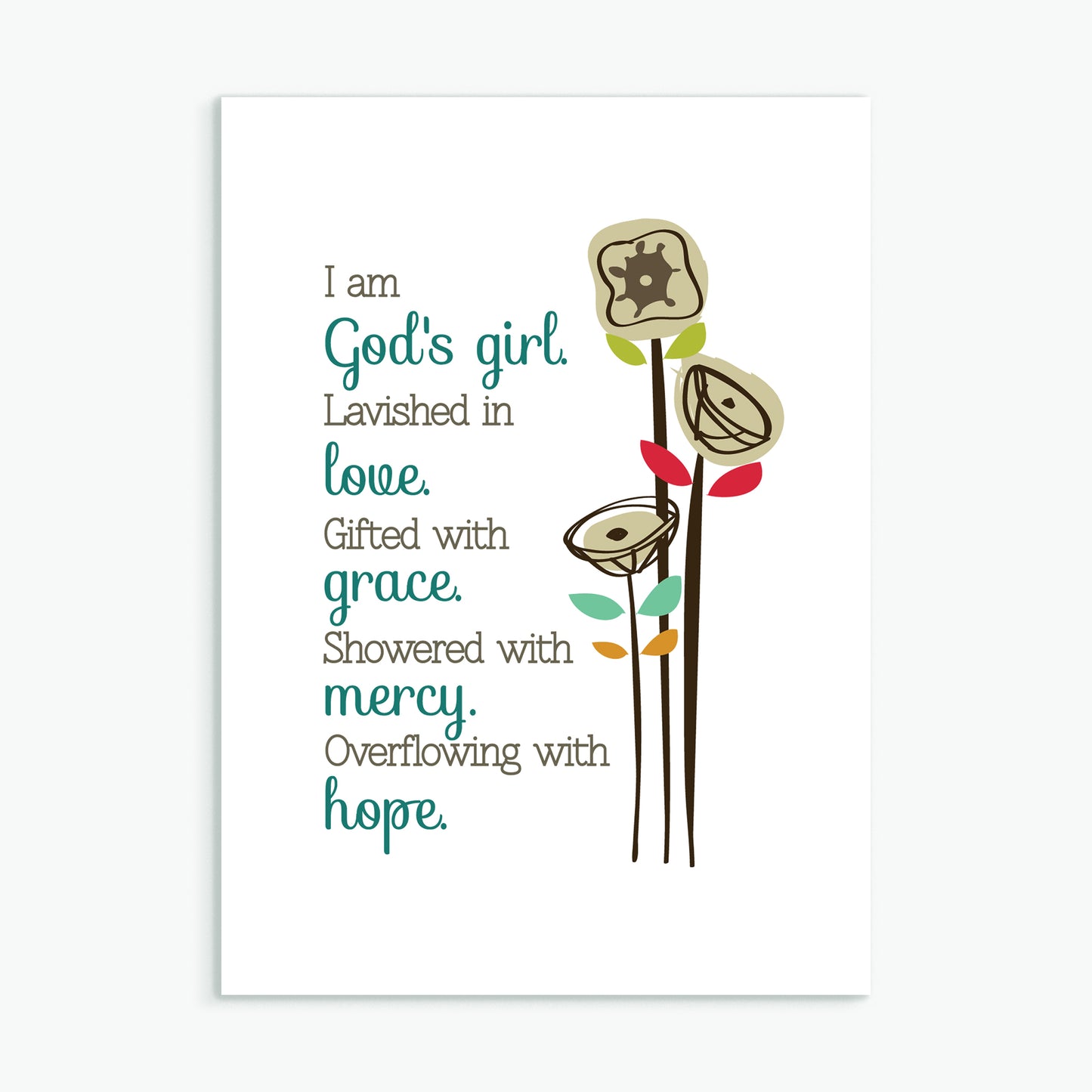 'God's Girl' by Emily Burger - Greeting Card