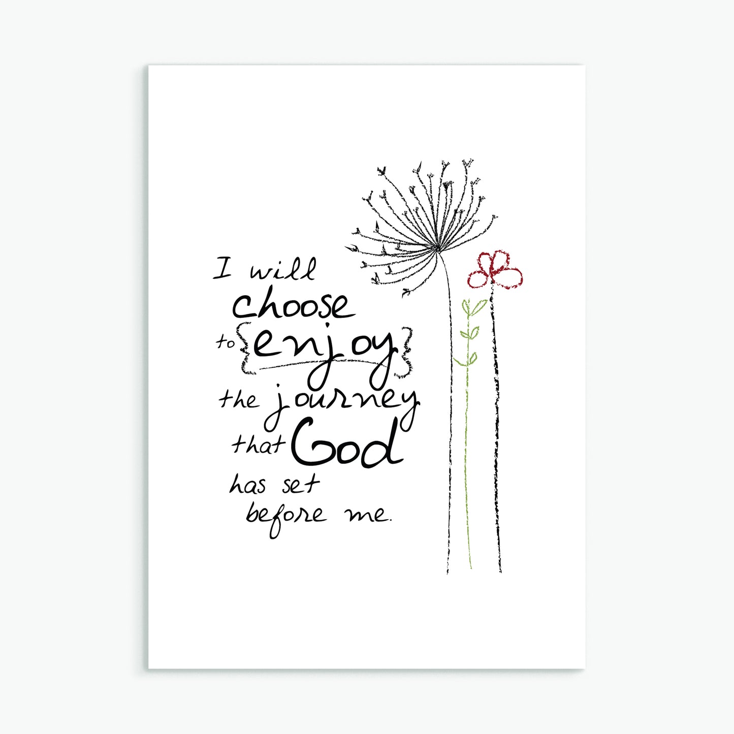 'I Will Choose' by Emily Burger - Greeting Card