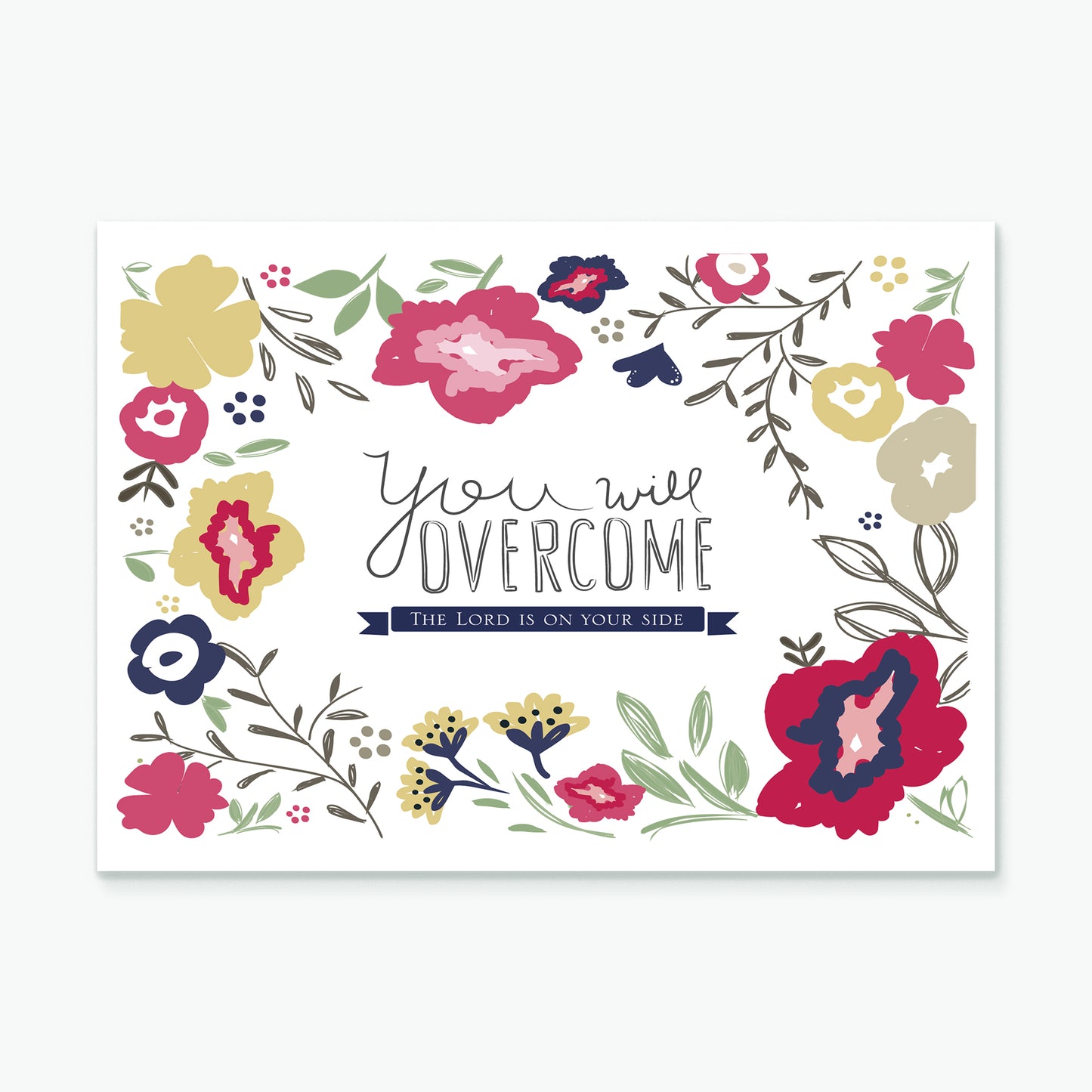 'You Will Overcome' by Emily Burger - Greeting Card