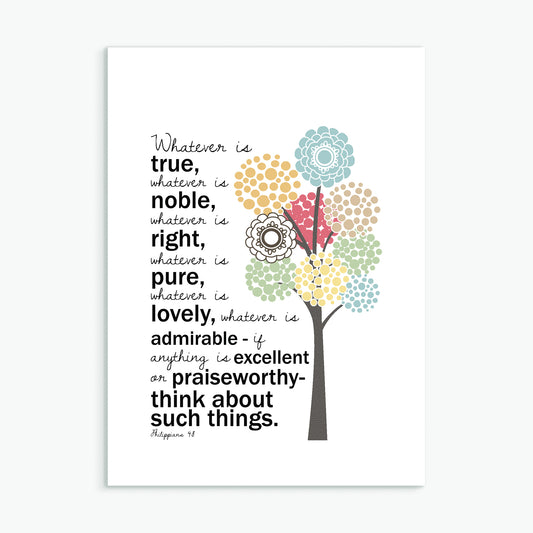 'Whatever is True' by Emily Burger Greeting Card