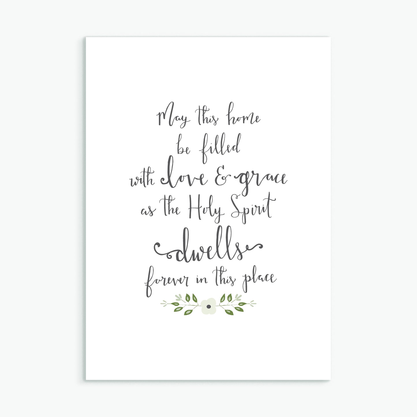 'May This Home Be Filled' by Emily Burger - Greeting Card
