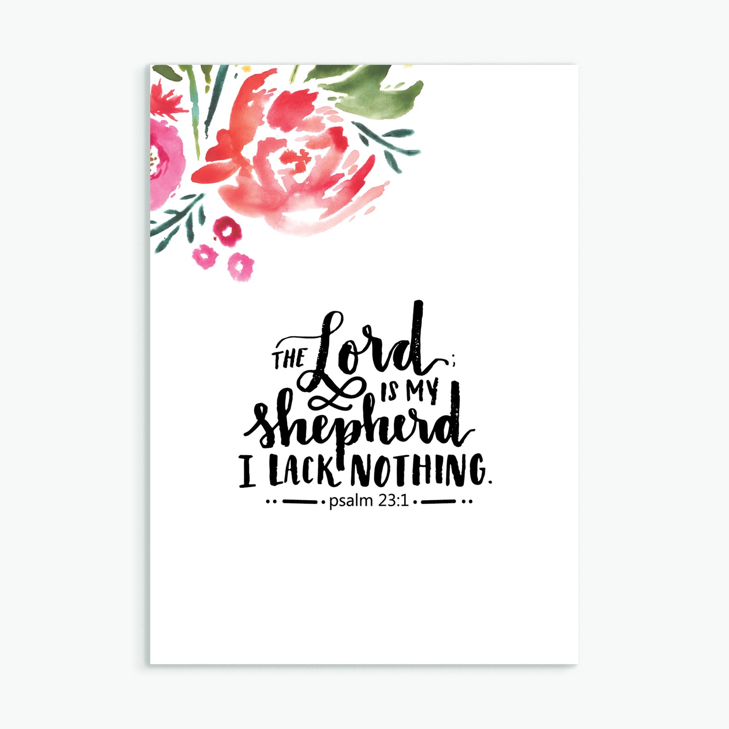'The Lord is My Shepherd' by Emily Burger - Greeting Card