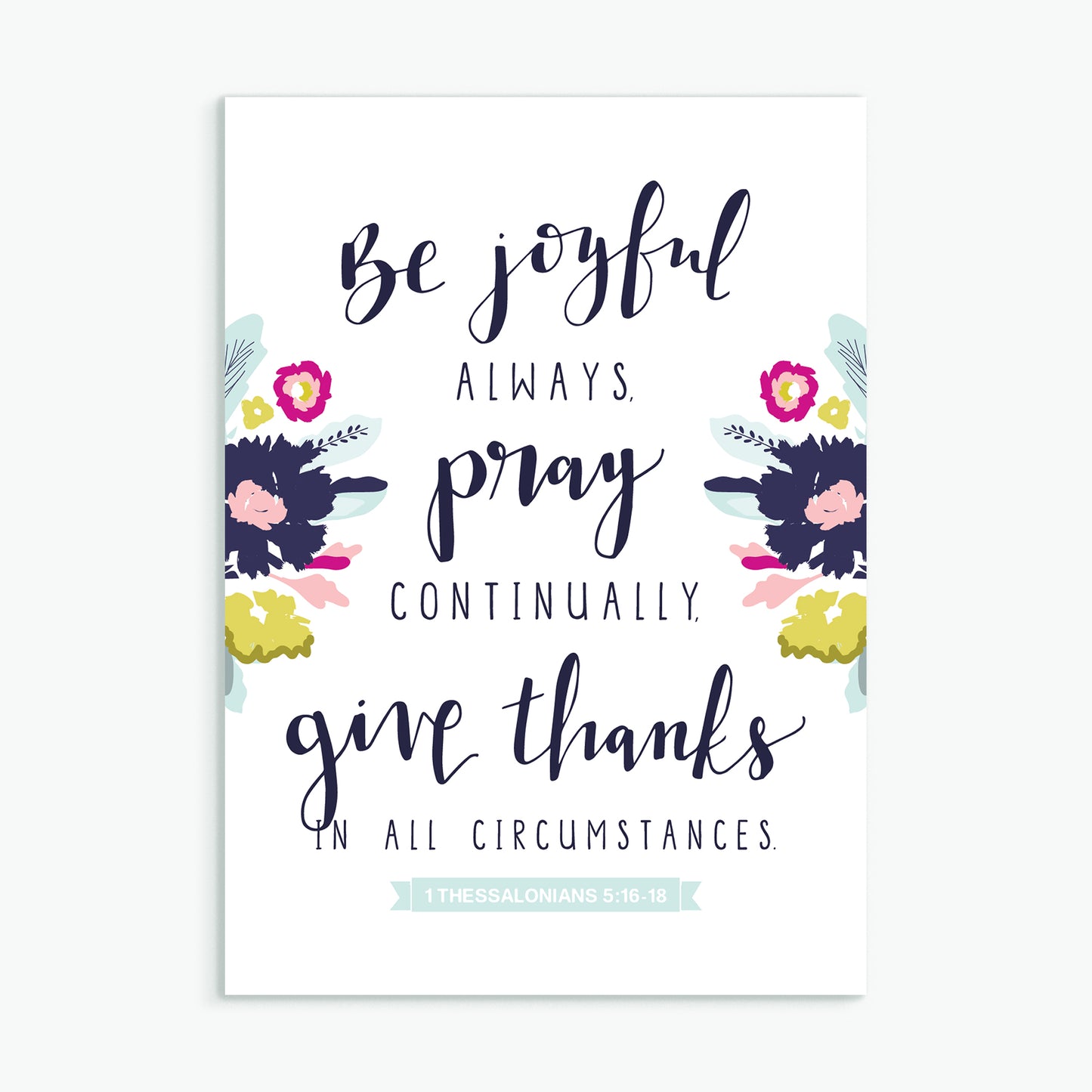 'Be Joyful Always' by Emily Burger - Greeting Card
