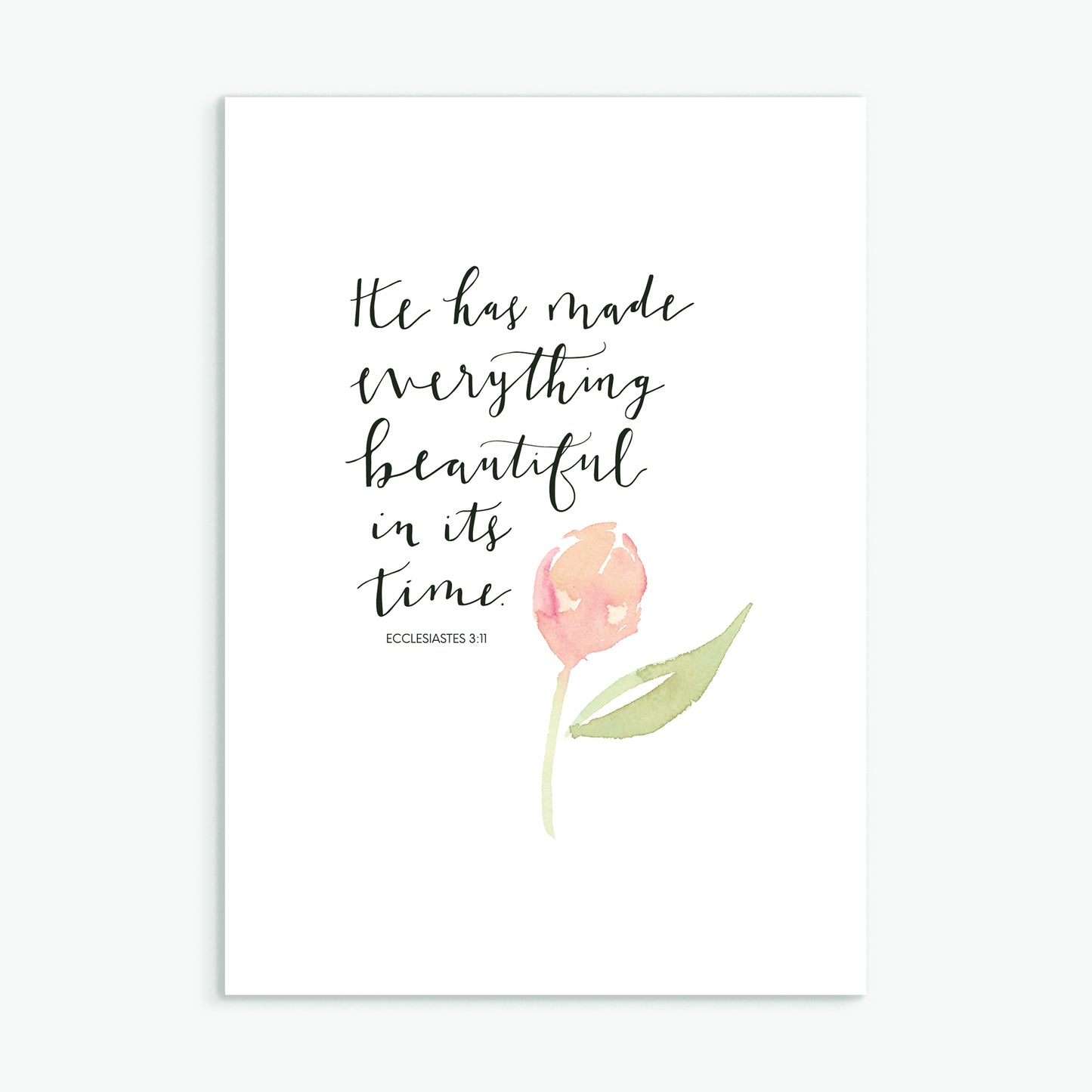 'He Has Made Everything Beautiful' by Emily Burger - Greeting Card