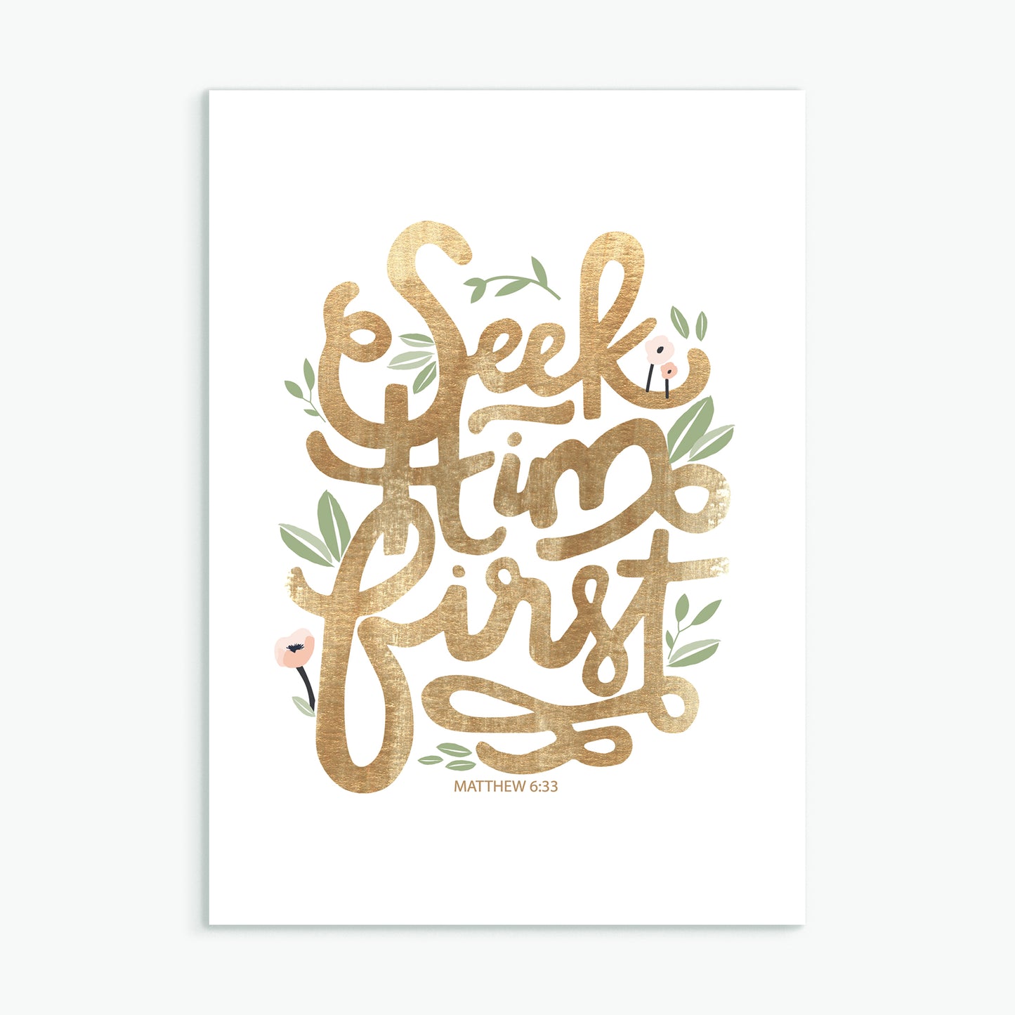 'Seek Him First' by Emily Burger - Greeting Card
