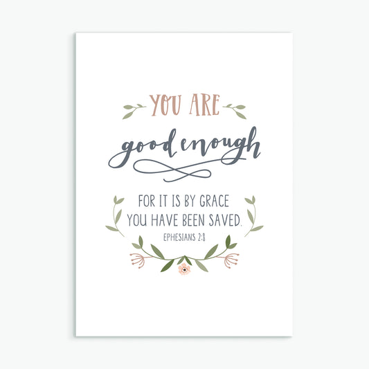 'You Are Good Enough' by Emily Burger - Greeting Card