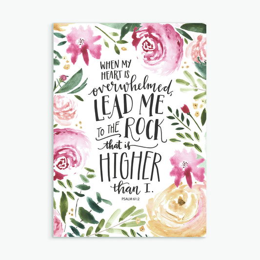 'Lead me to the rock' - Greeting Card