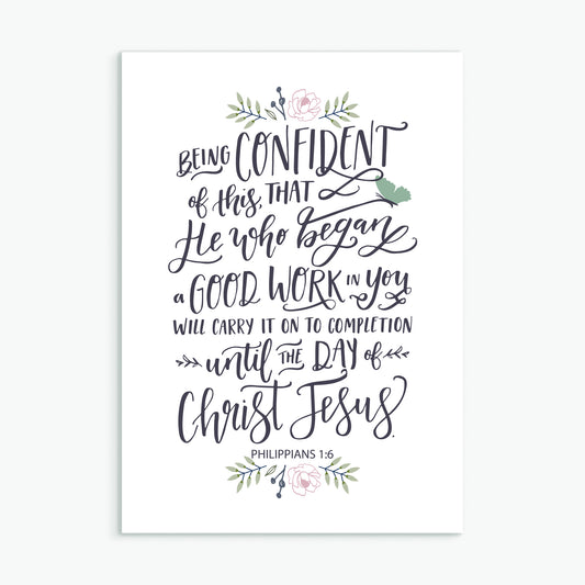 'He Who Began a Good Work in You' - Greeting Card