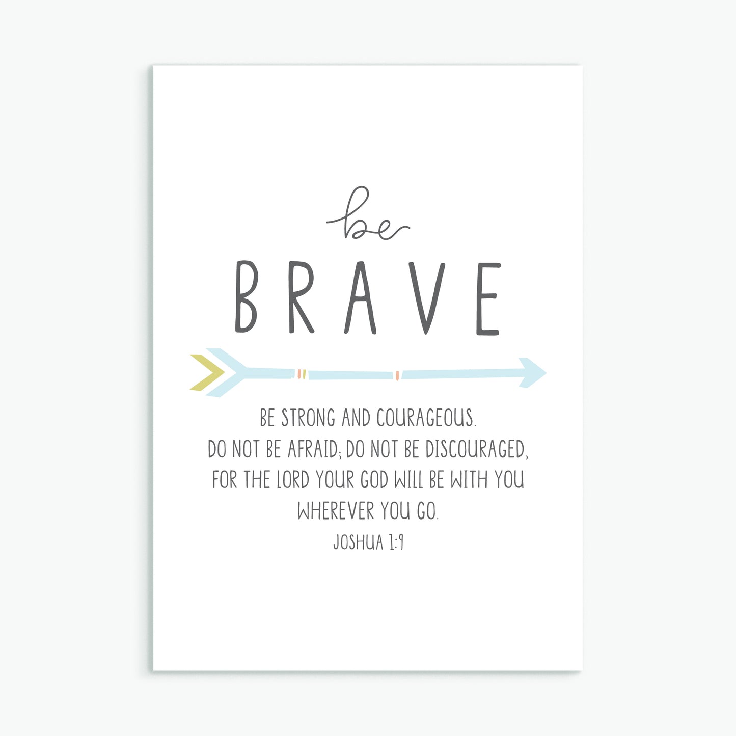 'Be Brave' (arrow) - Greeting Card
