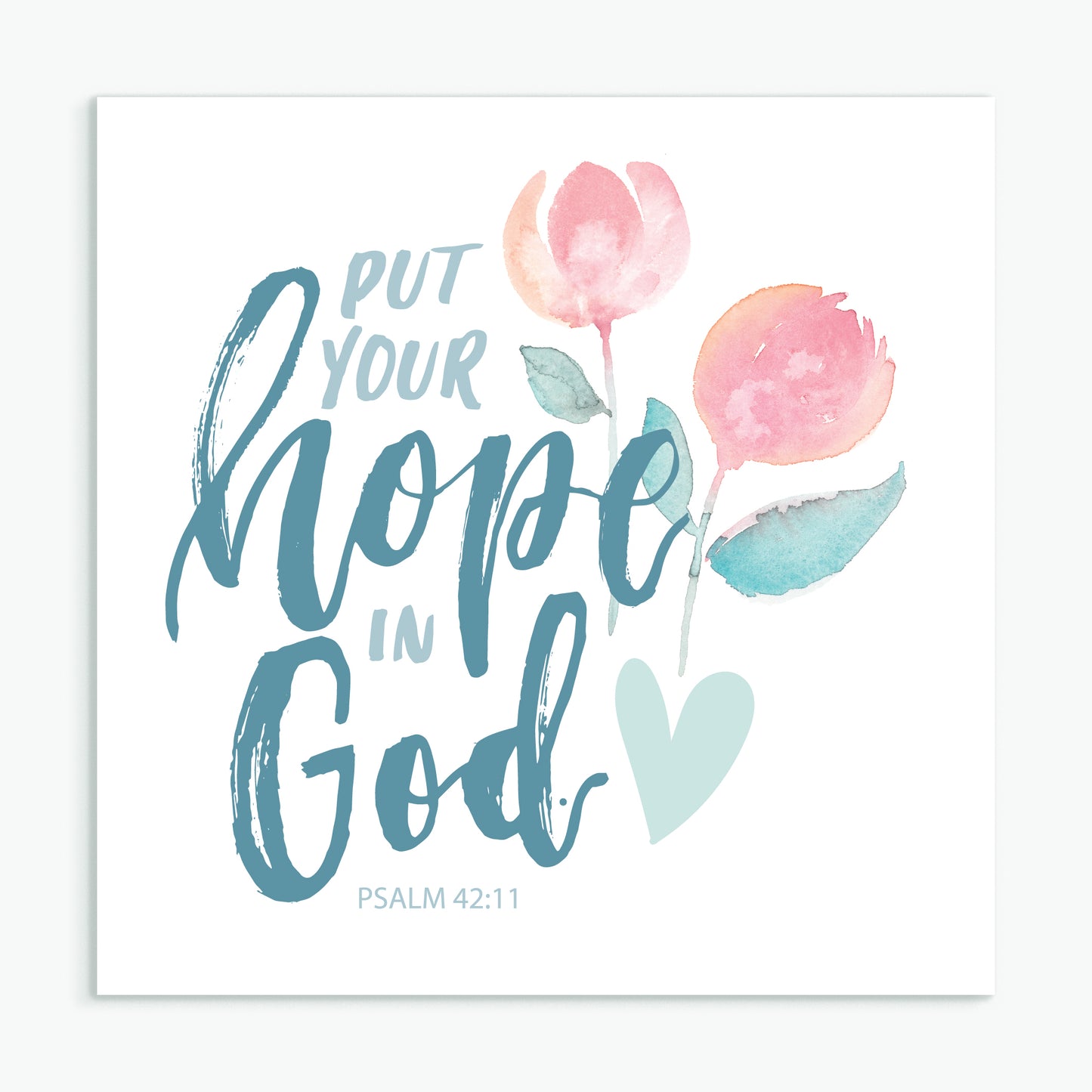 'Put Your Hope in God' - Greeting Card