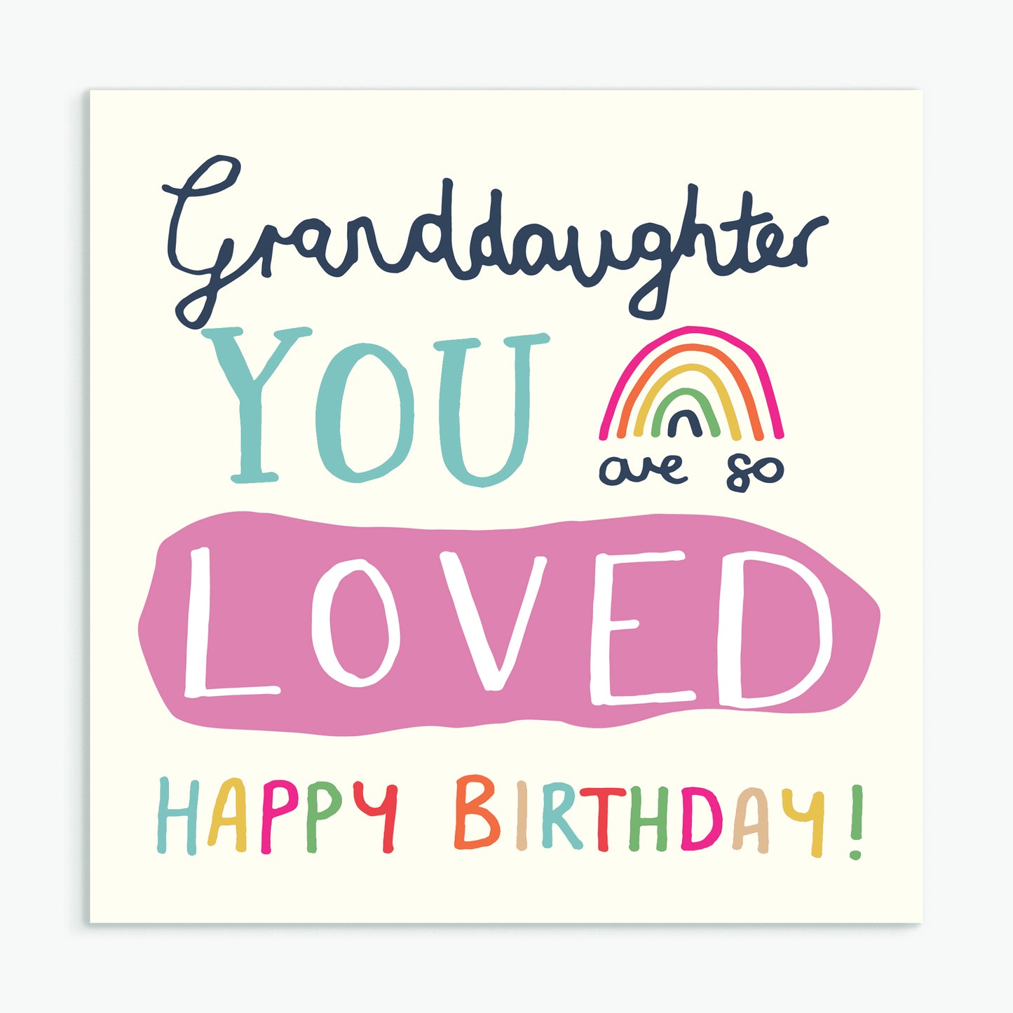 'Happy Birthday Granddaughter' Greeting Card & Envelope