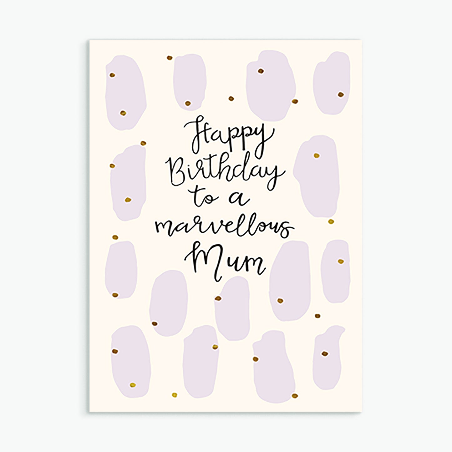 'Marvellous Mum' Birthday Card & Envelope