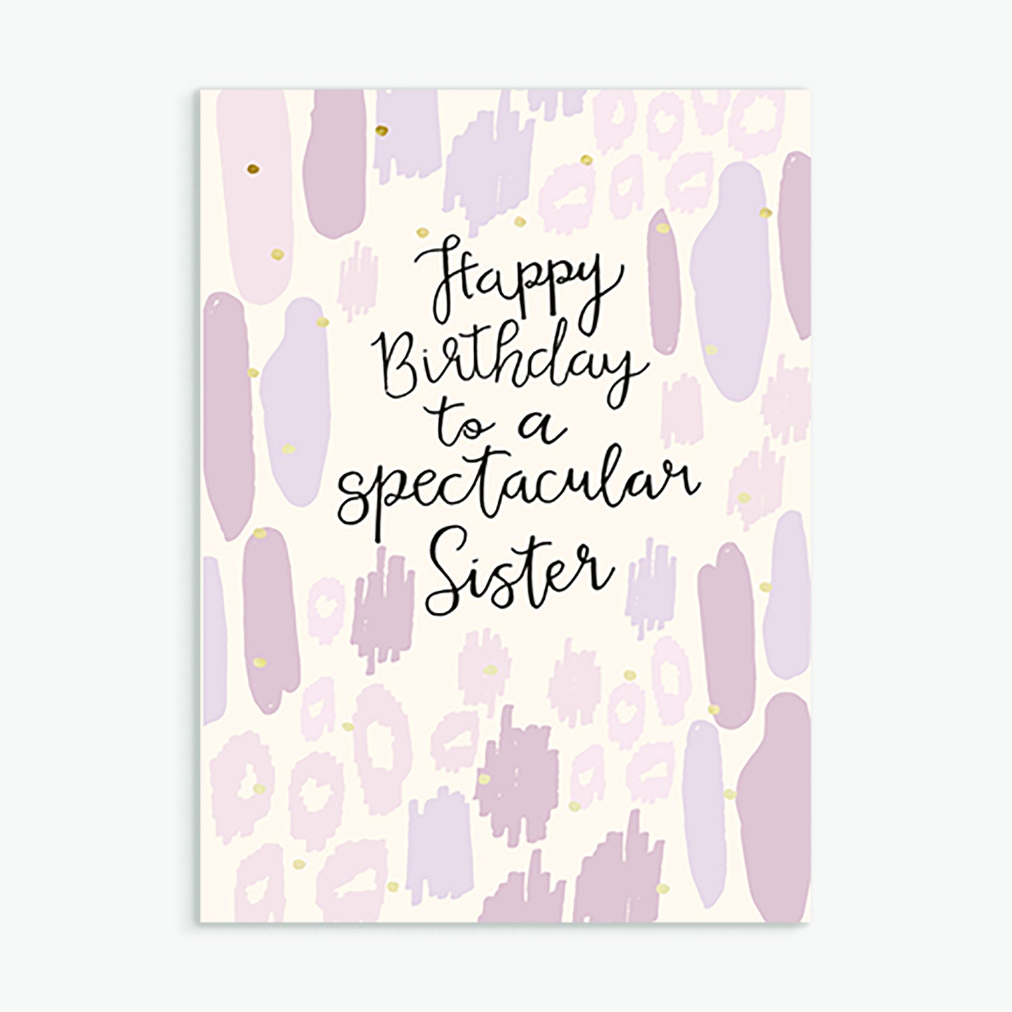 'Spectacular Sister' Birthday Card & Envelope