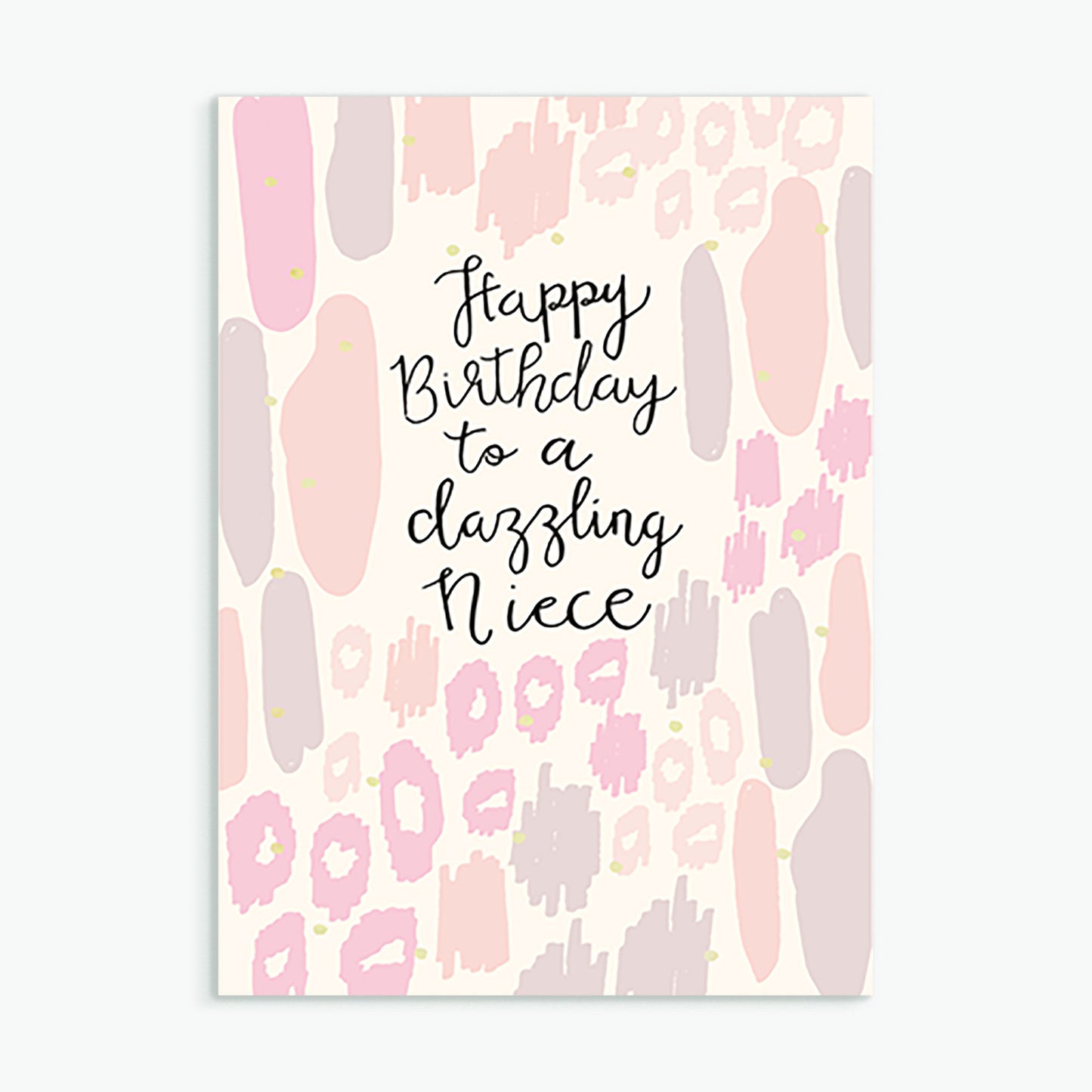 'Dazzling Niece' Birthday Card & Envelope