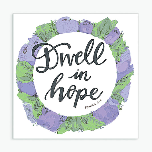 'Dwell in Hope' by Helen Stark - Greeting Card