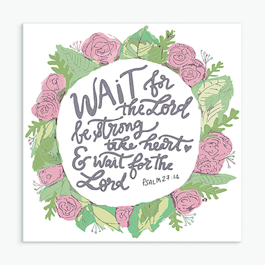 'Wait for the Lord' by Helen Stark - Greeting Card