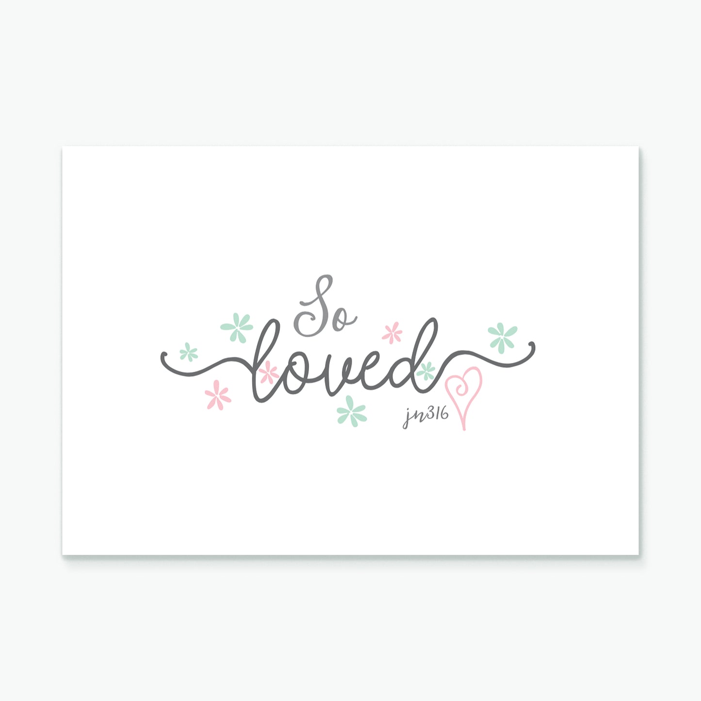 'So Loved' by Preditos - Greeting Card
