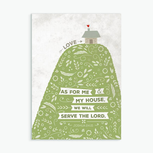 'As For Me And My House' (Hill) by Emily Burger - Greeting Card