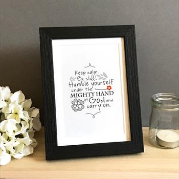 'Keep Calm' by Emily Burger - Framed Print