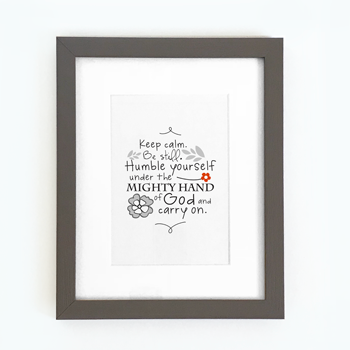 'Keep Calm' by Emily Burger - Framed Print