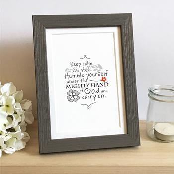 'Keep Calm' by Emily Burger - Framed Print