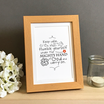 'Keep Calm' by Emily Burger - Framed Print