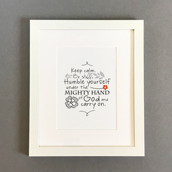 'Keep Calm' by Emily Burger - Framed Print