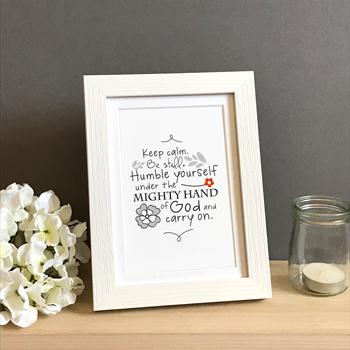 'Keep Calm' by Emily Burger - Framed Print