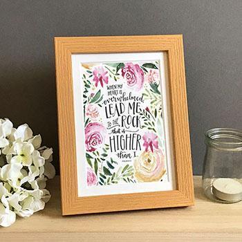 'Lead me to the rock' - Framed Print