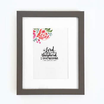 'The Lord is My Shepherd' by Emily Burger - Framed Print