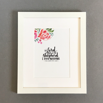 'The Lord is My Shepherd' by Emily Burger - Framed Print