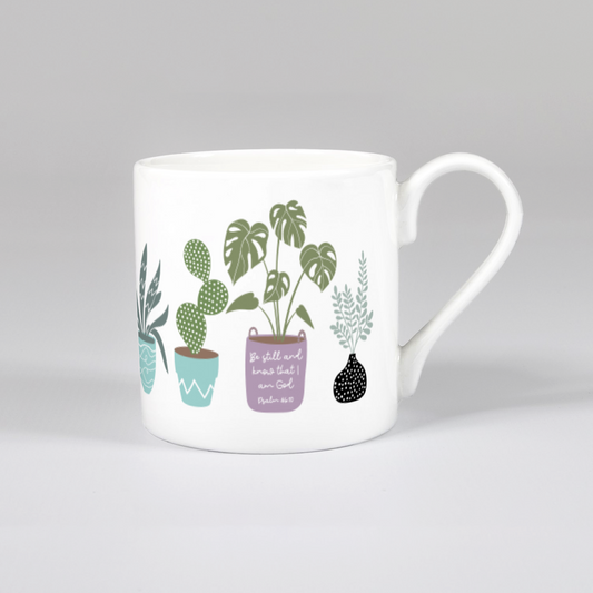 'Be Still' (House Jungle) Bone China Mug