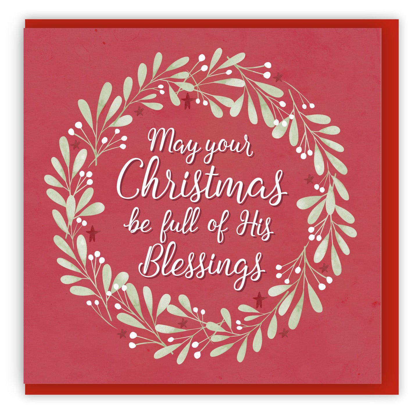 Full of Blessings (2023) Christmas Cards - 10 Pack - Bio Cello Packaging
