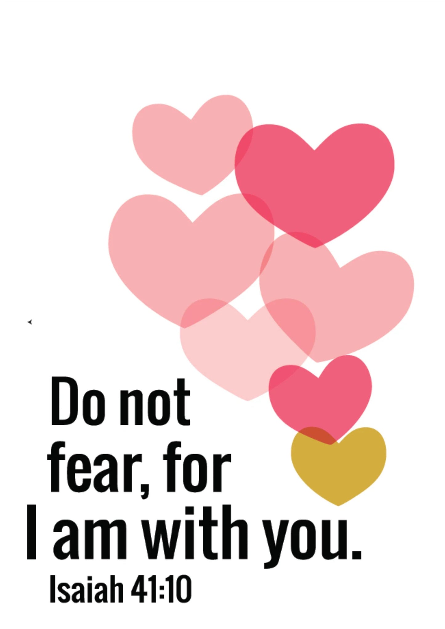 'Do not fear'/ 'God made me' Mini Card