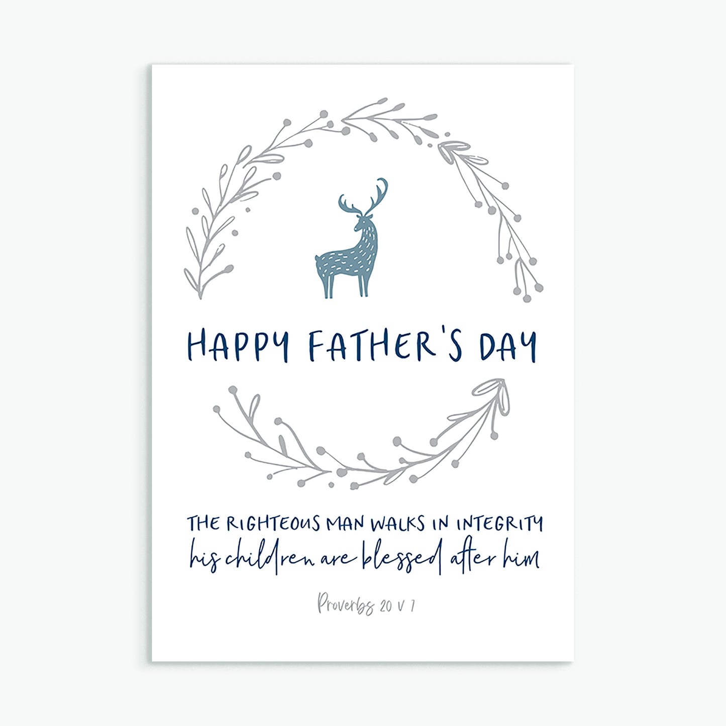 The Righteous Man Father's Day card
