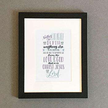 'Nothing can separate us' - Framed Print