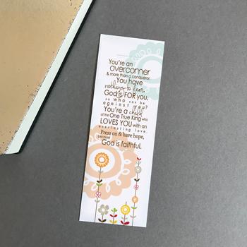 Christian Bookmark Gift - Overcomer - The Wee Sparrow
